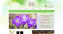 Desktop Screenshot of crystal-bien-etre.com