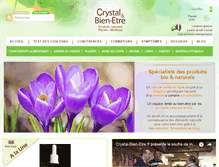 Tablet Screenshot of crystal-bien-etre.com